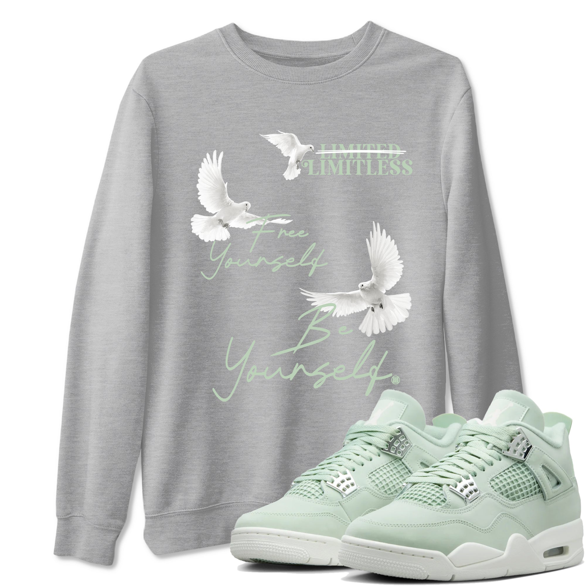 Free Yourself Be Yourself Sneaker Tees - Air Jordan 4 Abundance
