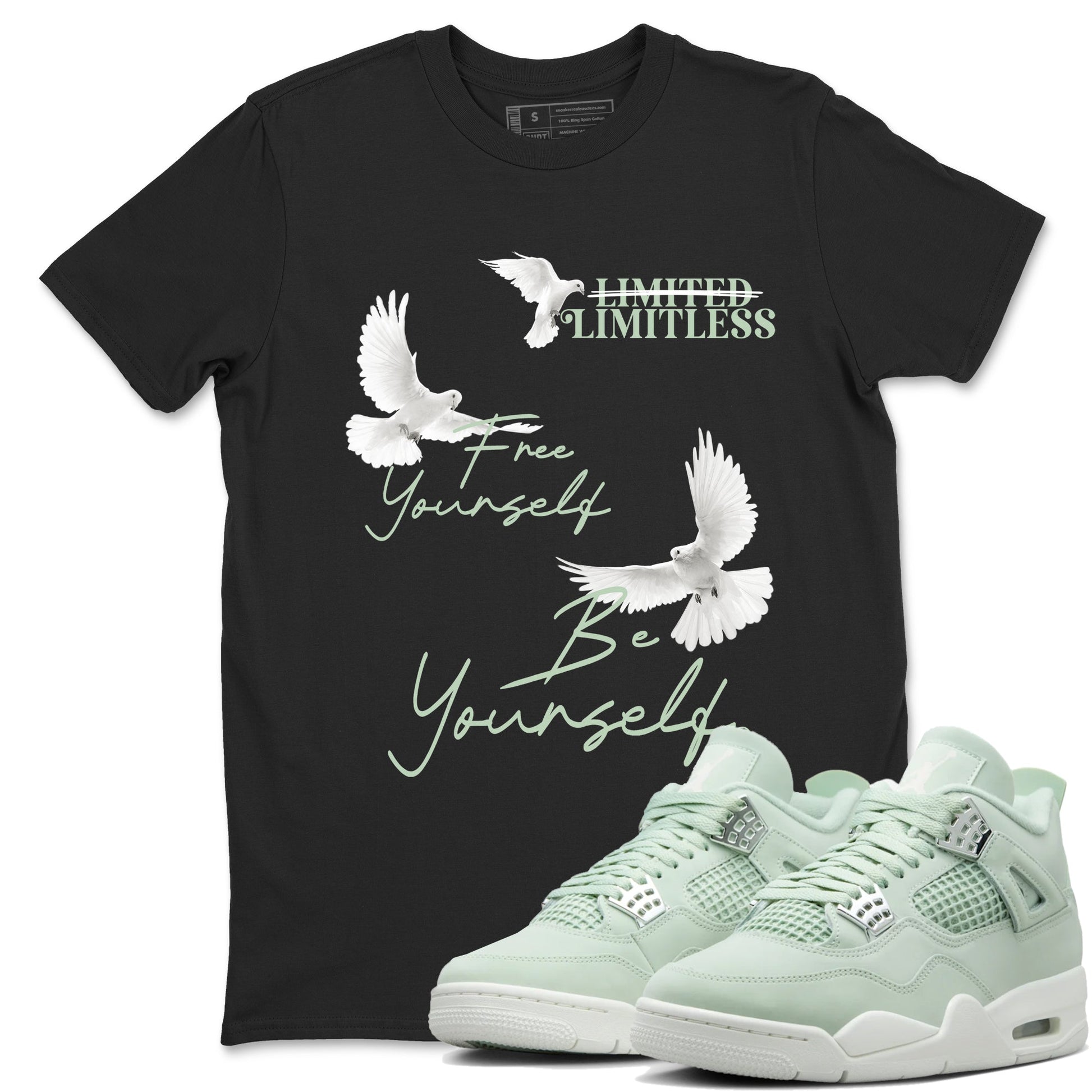 Free Yourself Be Yourself Sneaker Tees - Air Jordan 4 Abundance