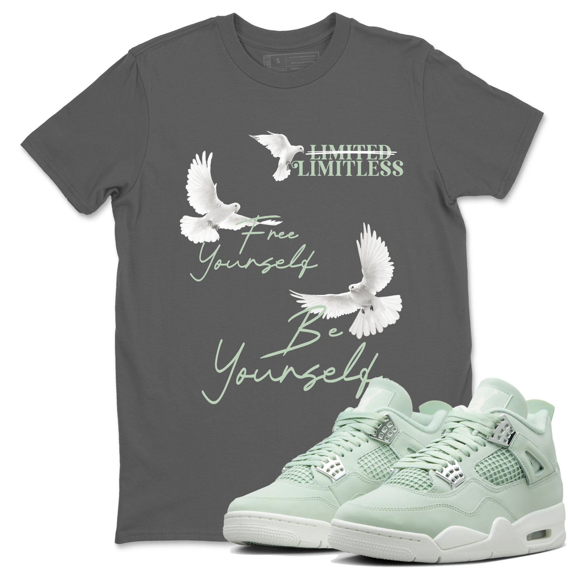 Free Yourself Be Yourself Sneaker Tees - Air Jordan 4 Abundance