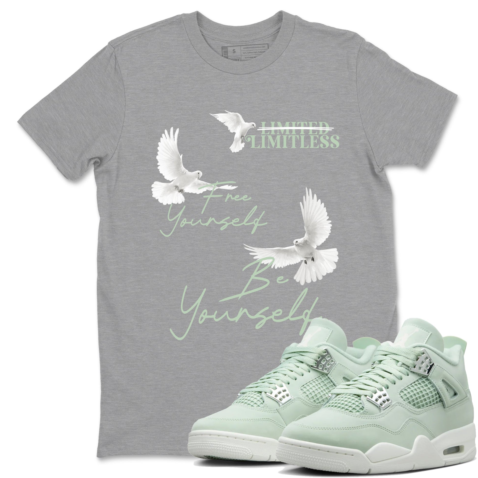 Free Yourself Be Yourself Sneaker Tees - Air Jordan 4 Abundance