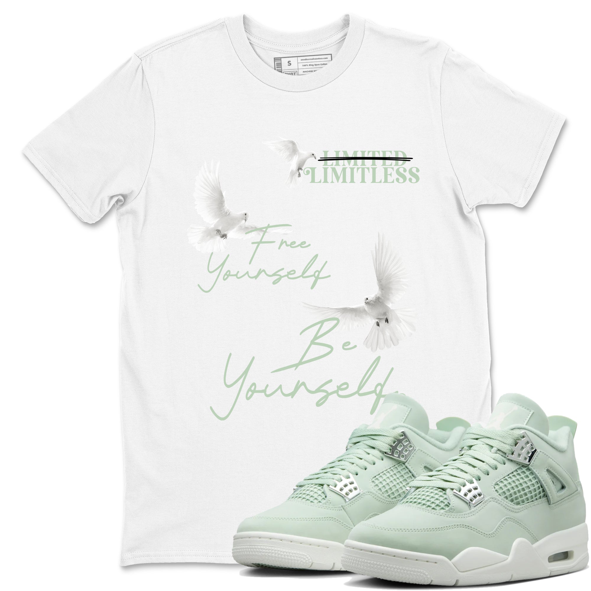 Free Yourself Be Yourself Sneaker Tees - Air Jordan 4 Abundance