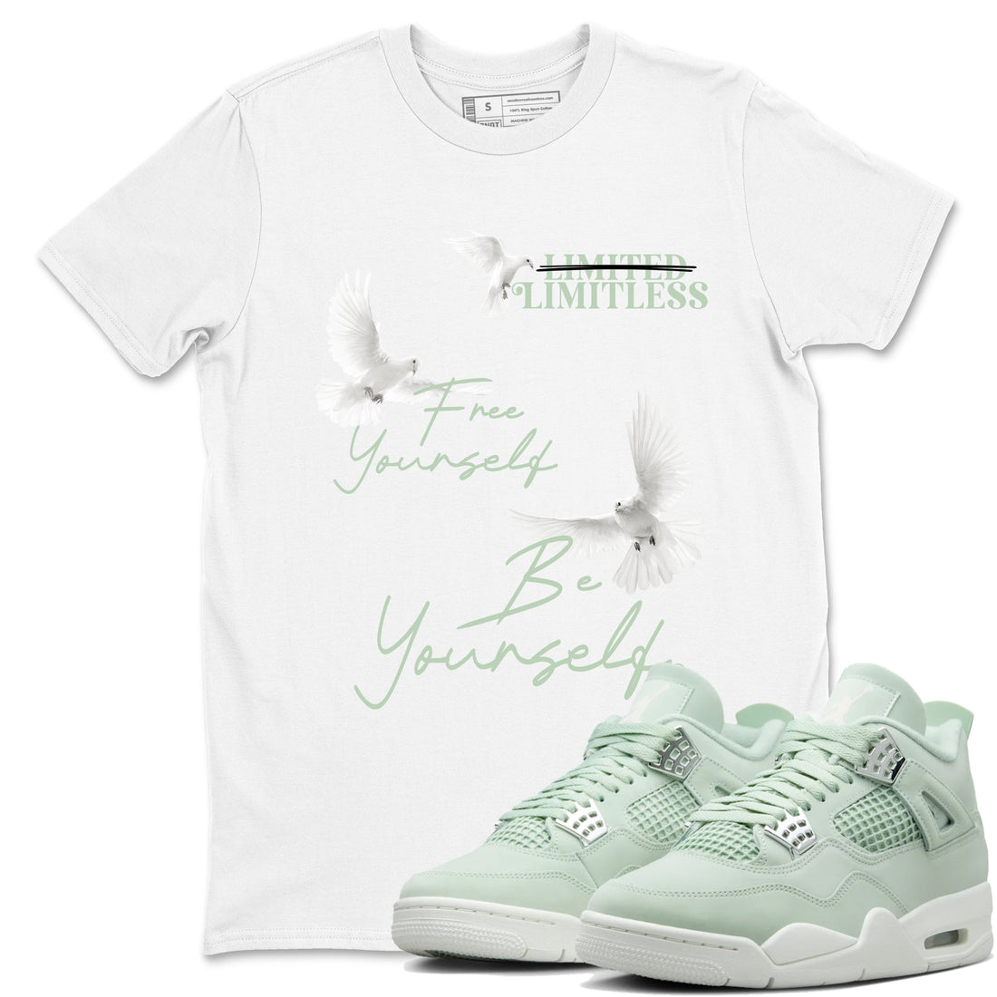 Free Yourself Be Yourself Sneaker Tees - Air Jordan 4 Abundance