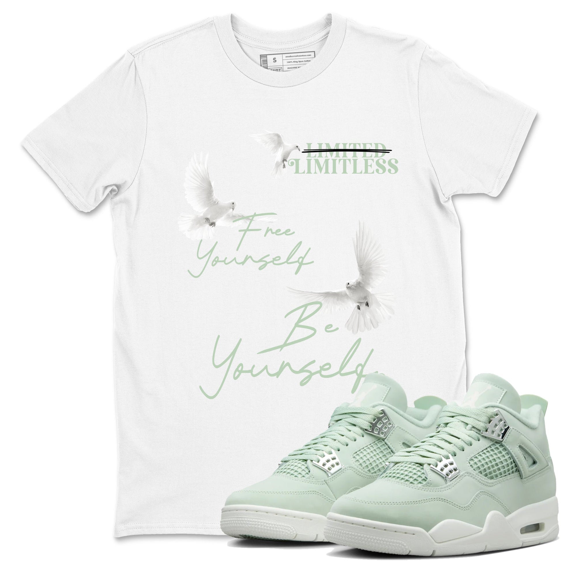 Free Yourself Be Yourself Sneaker Tees - Air Jordan 4 Abundance