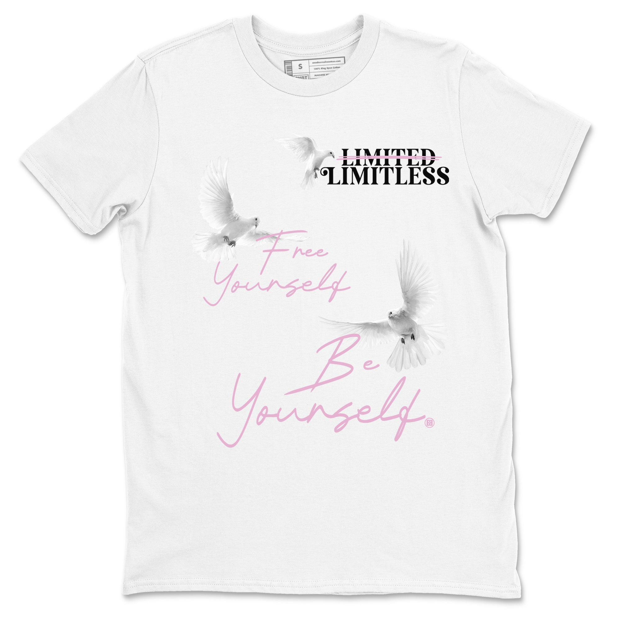 Free Yourself Be Yourself Sneaker Tees - Air Jordan 4 Orchid