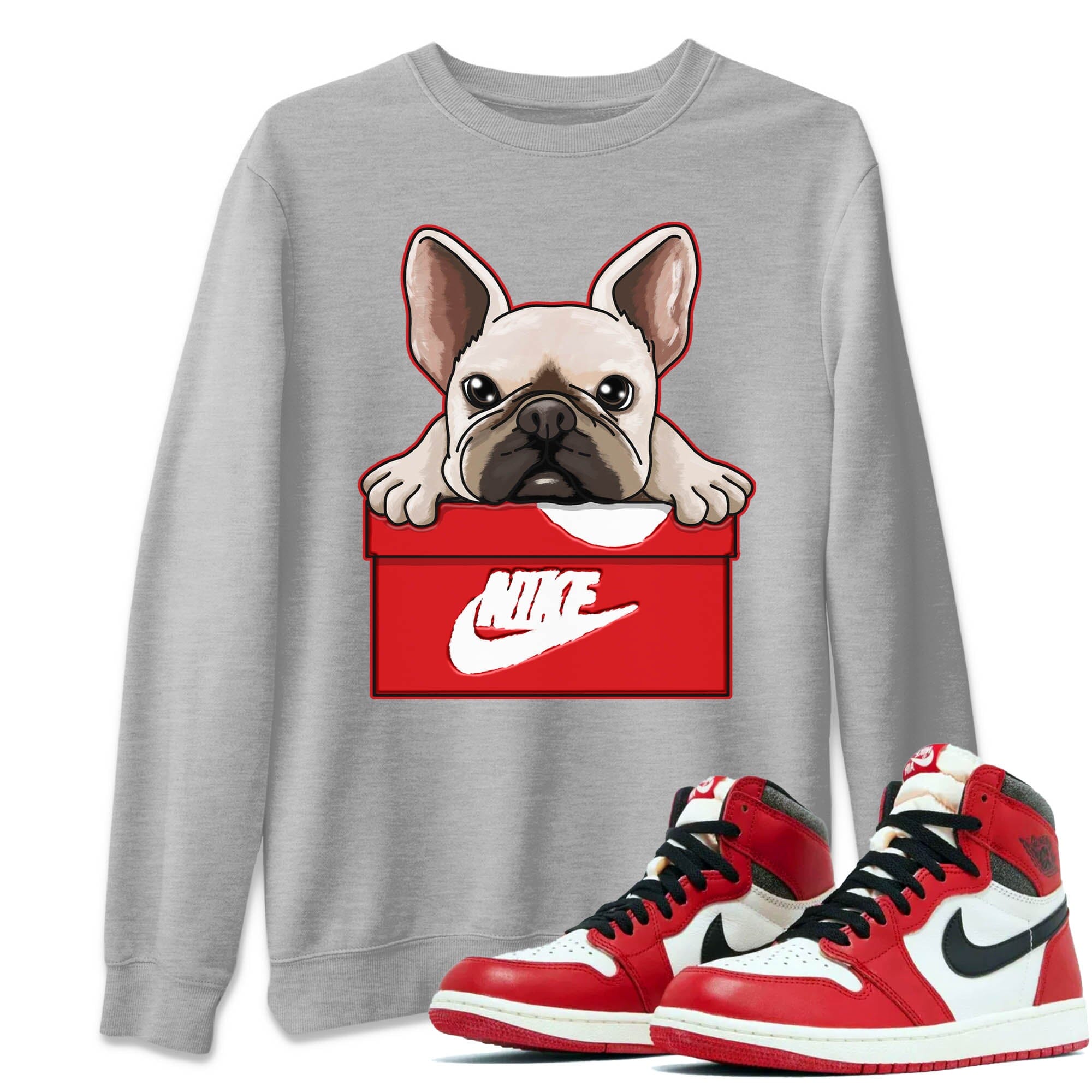 French Bulldog Unisex Tops - Air Jordan 1 Lost & Found