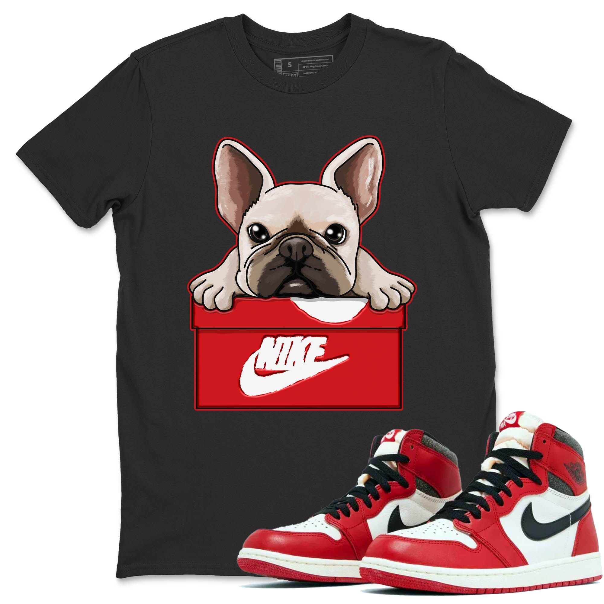 French Bulldog Unisex Tops - Air Jordan 1 Lost & Found