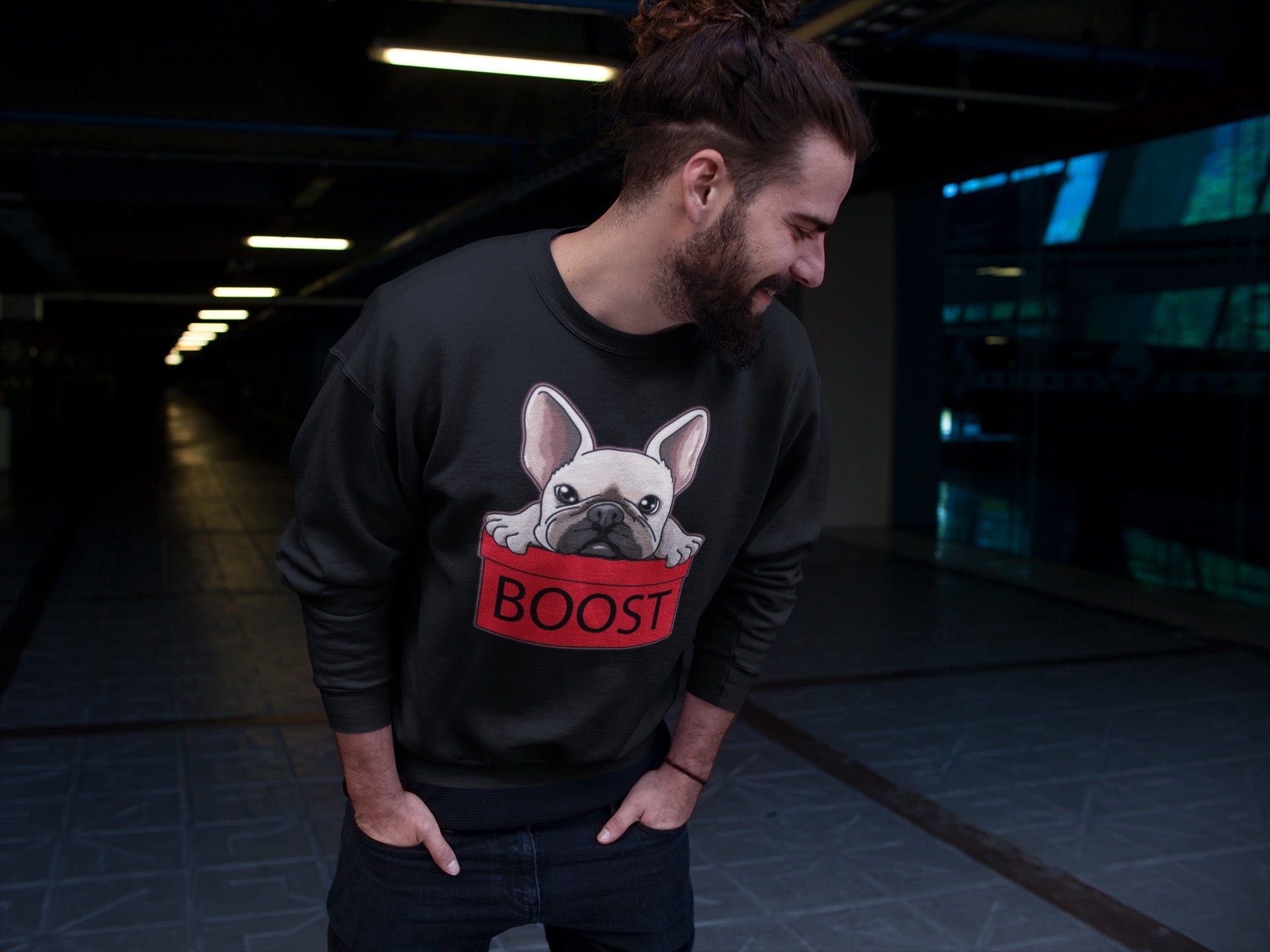 French Bulldog Unisex Tops - Yeezy 700 Hi-Res Red