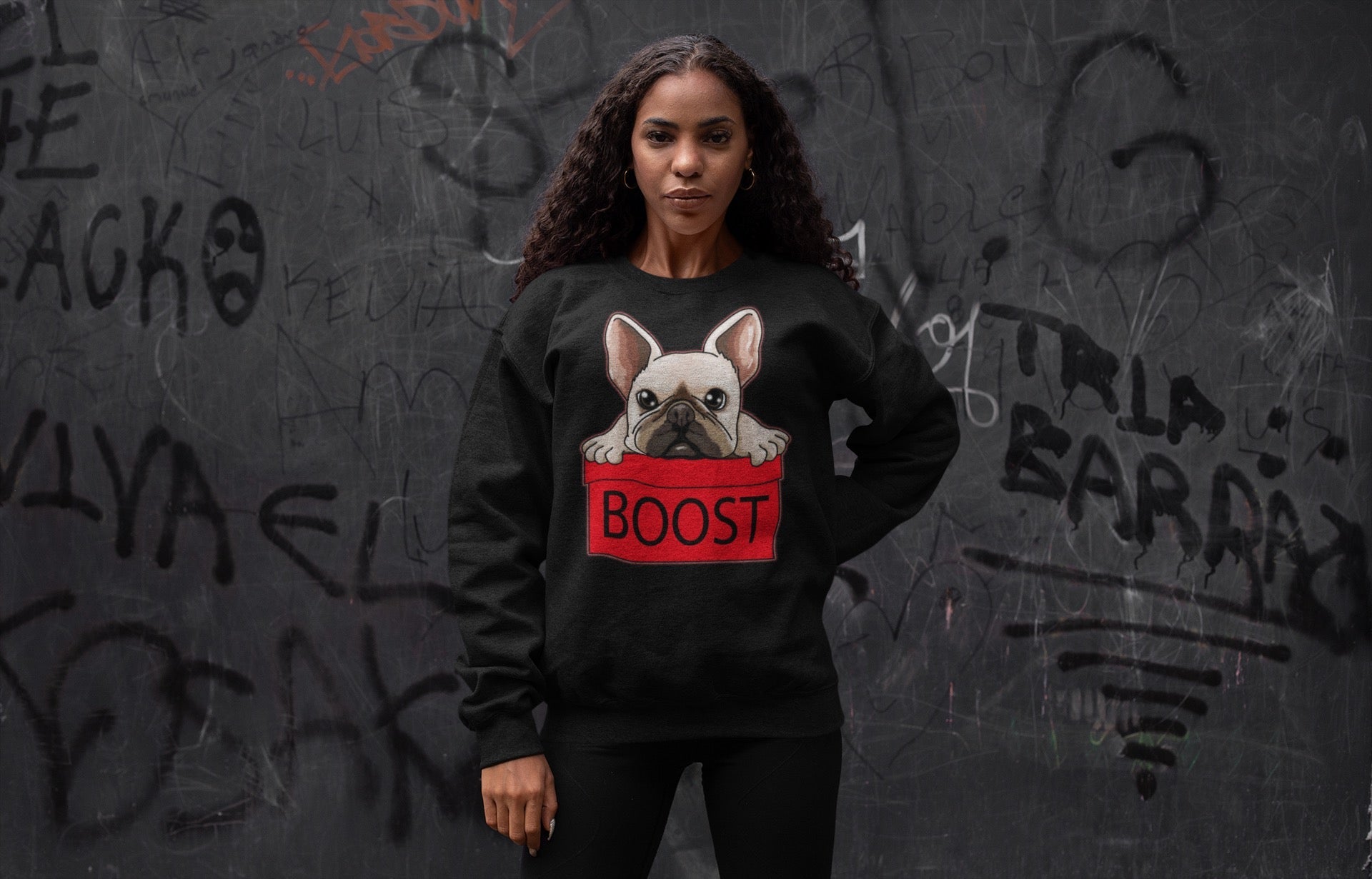 French Bulldog Unisex Tops - Yeezy 700 Hi-Res Red