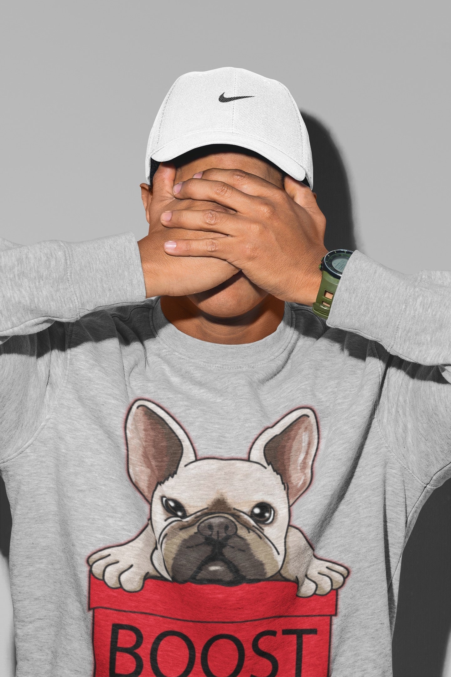French Bulldog Unisex Tops - Yeezy 700 Hi-Res Red