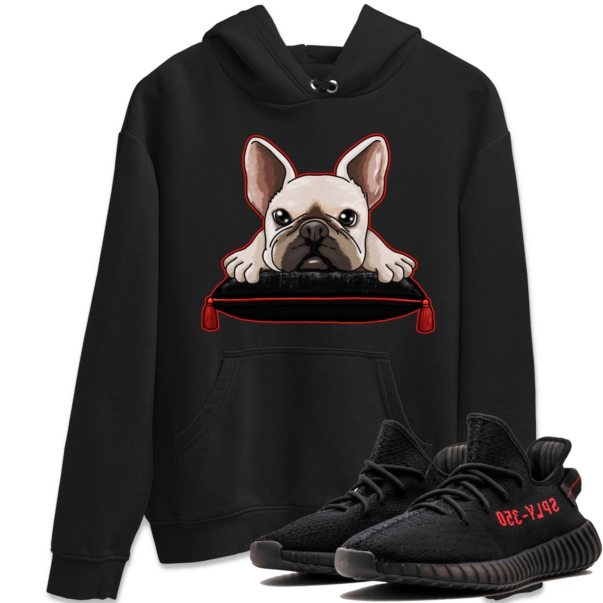 French Bulldog Sneaker Tee - Yeezy 350 Bred
