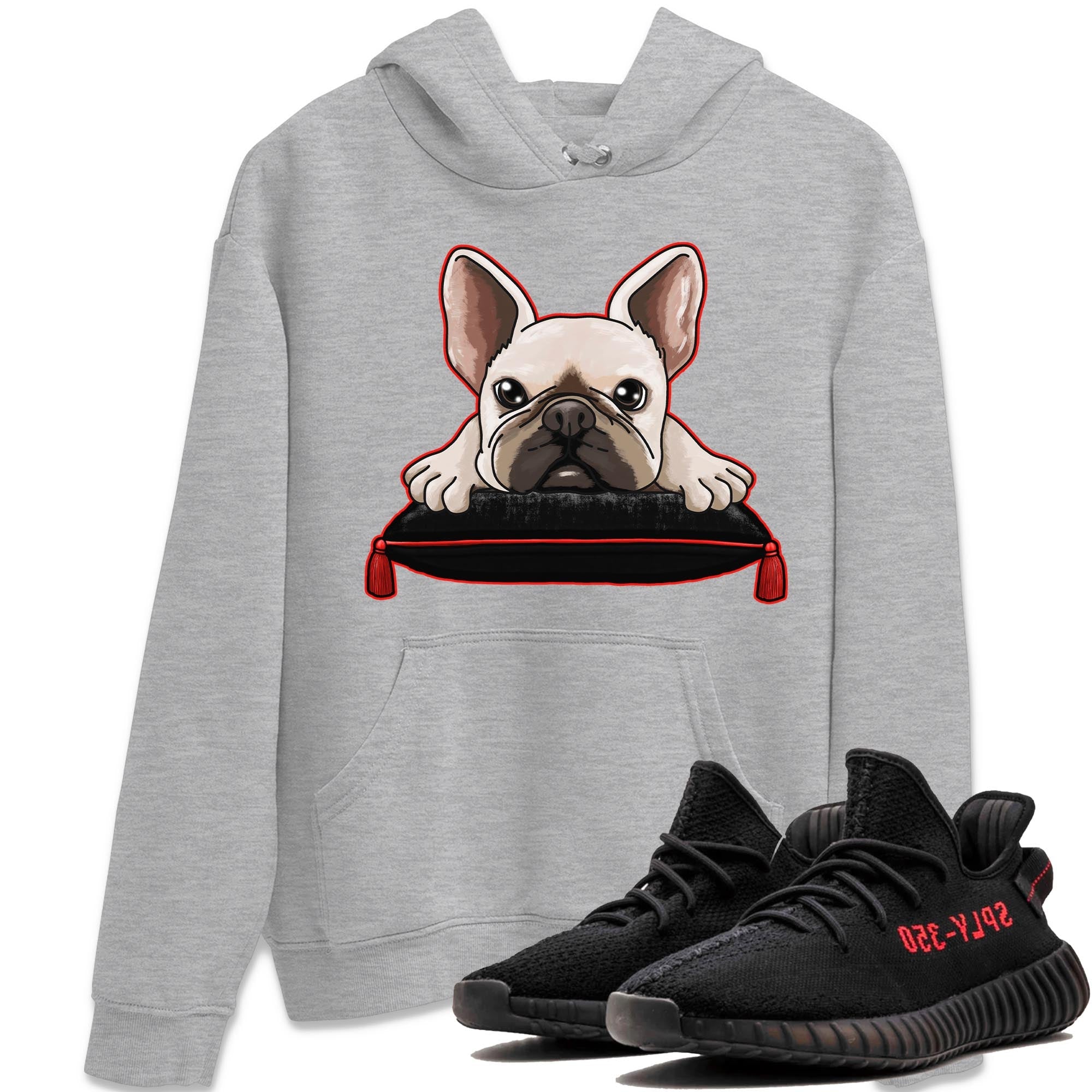 French Bulldog Sneaker Tee - Yeezy 350 Bred