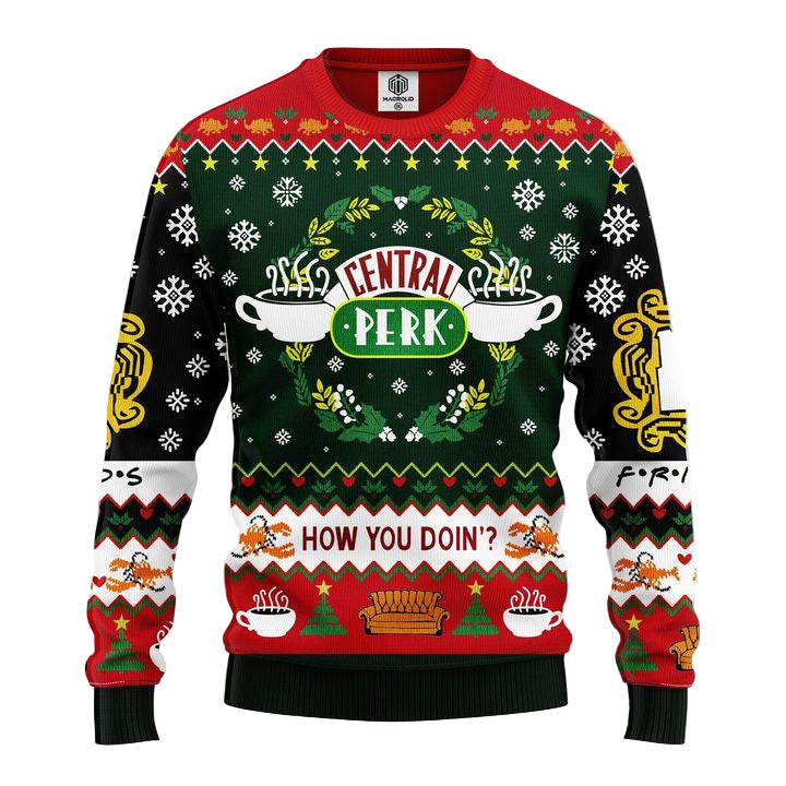 Friends Tv Show Ugly Christmas Sweater Amazing Gift Idea Thanksgiving Gift ? Usalast