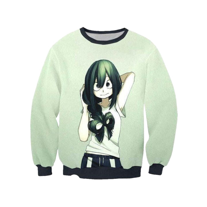 Froppy Fanart Sweater ? My Hero Academia 3D Printed Sweater ? Usalast