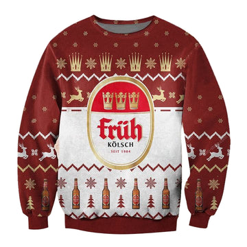Fruh Kolsch Beer Ugly Christmas Sweater 2022 ? Usalast
