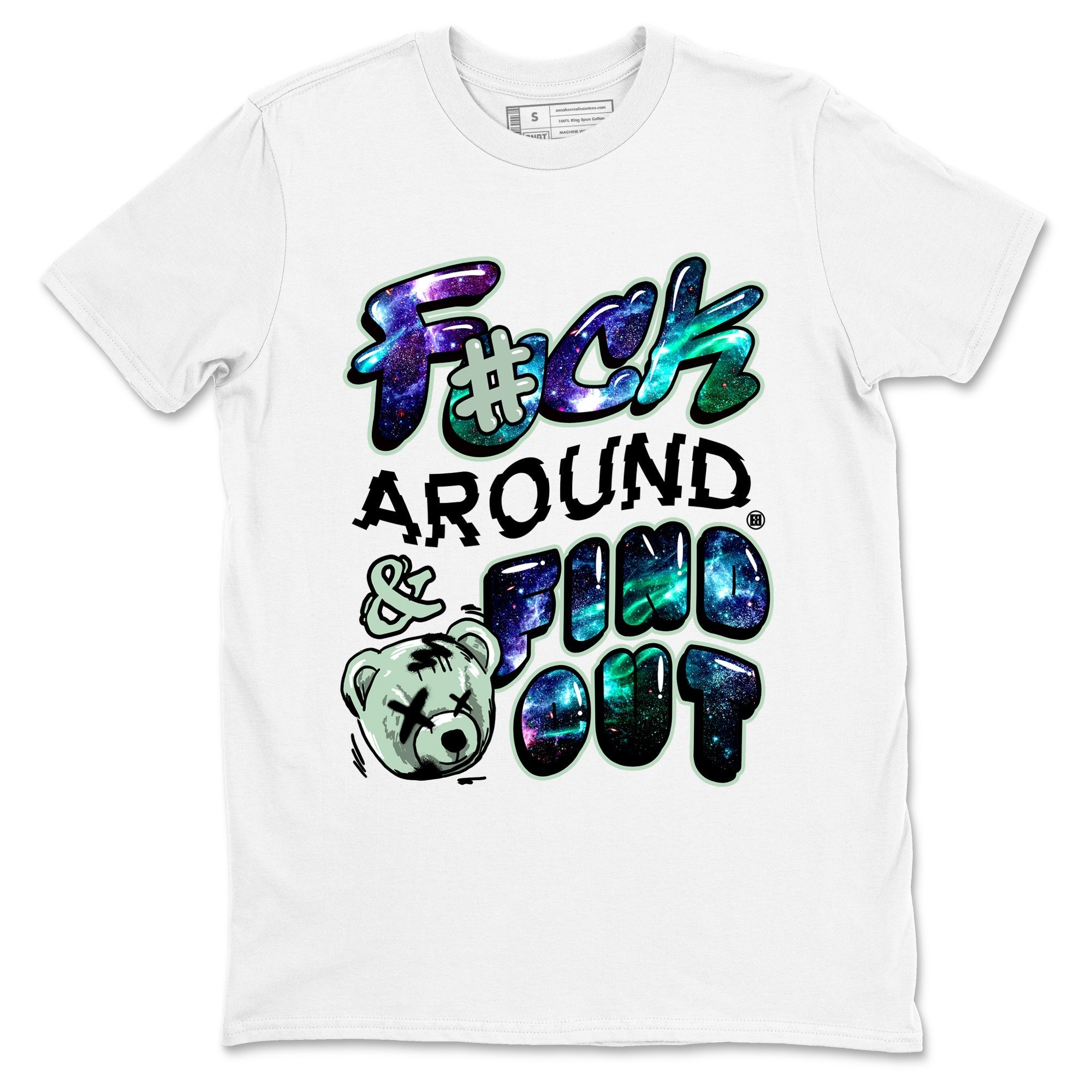 Fuck Around And Find Out Sneaker Tees - Air Foamposite One Galaxy