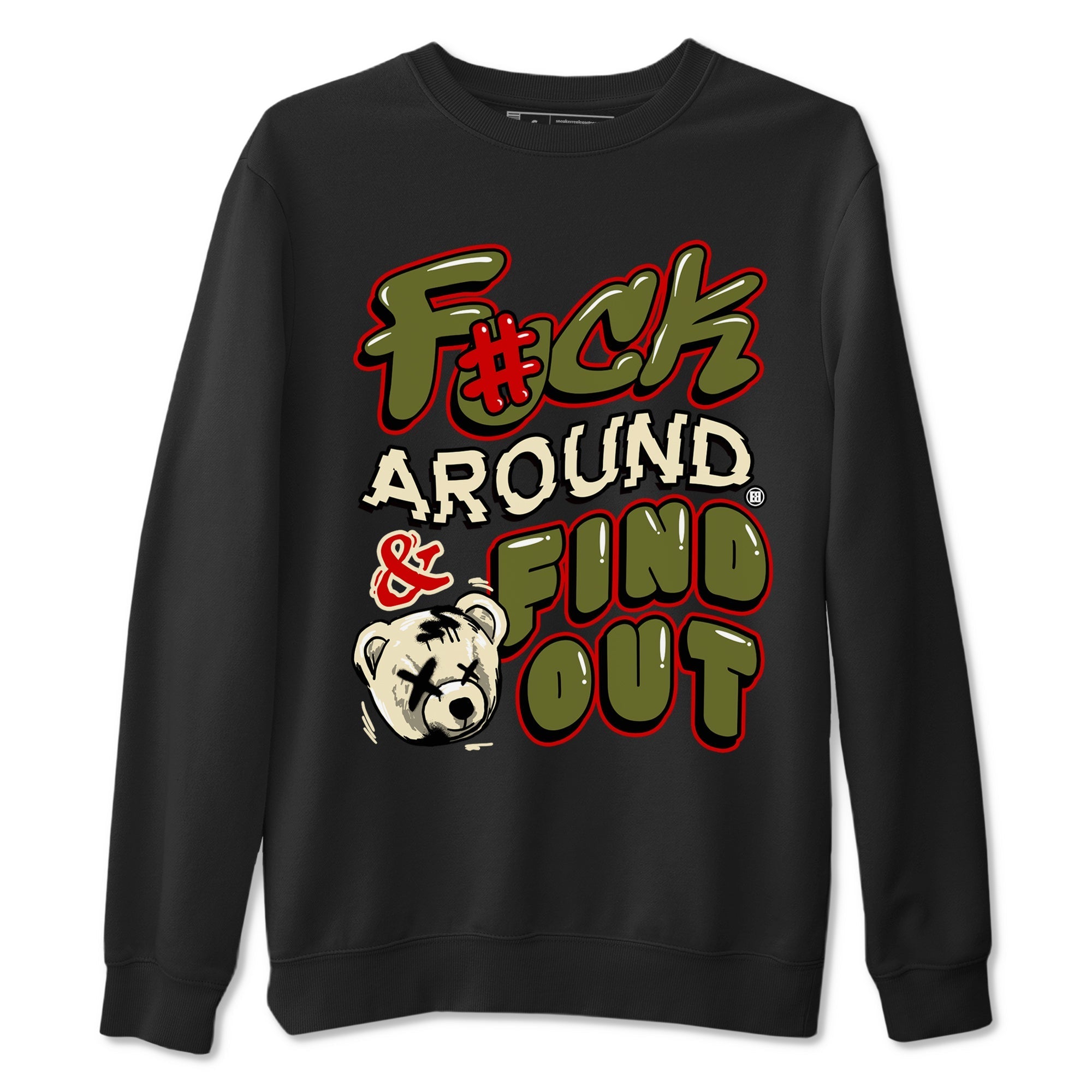 Fuck Around And Find Out Sneaker Tees - Air Jordan 1 Travis Scott Medium Olive