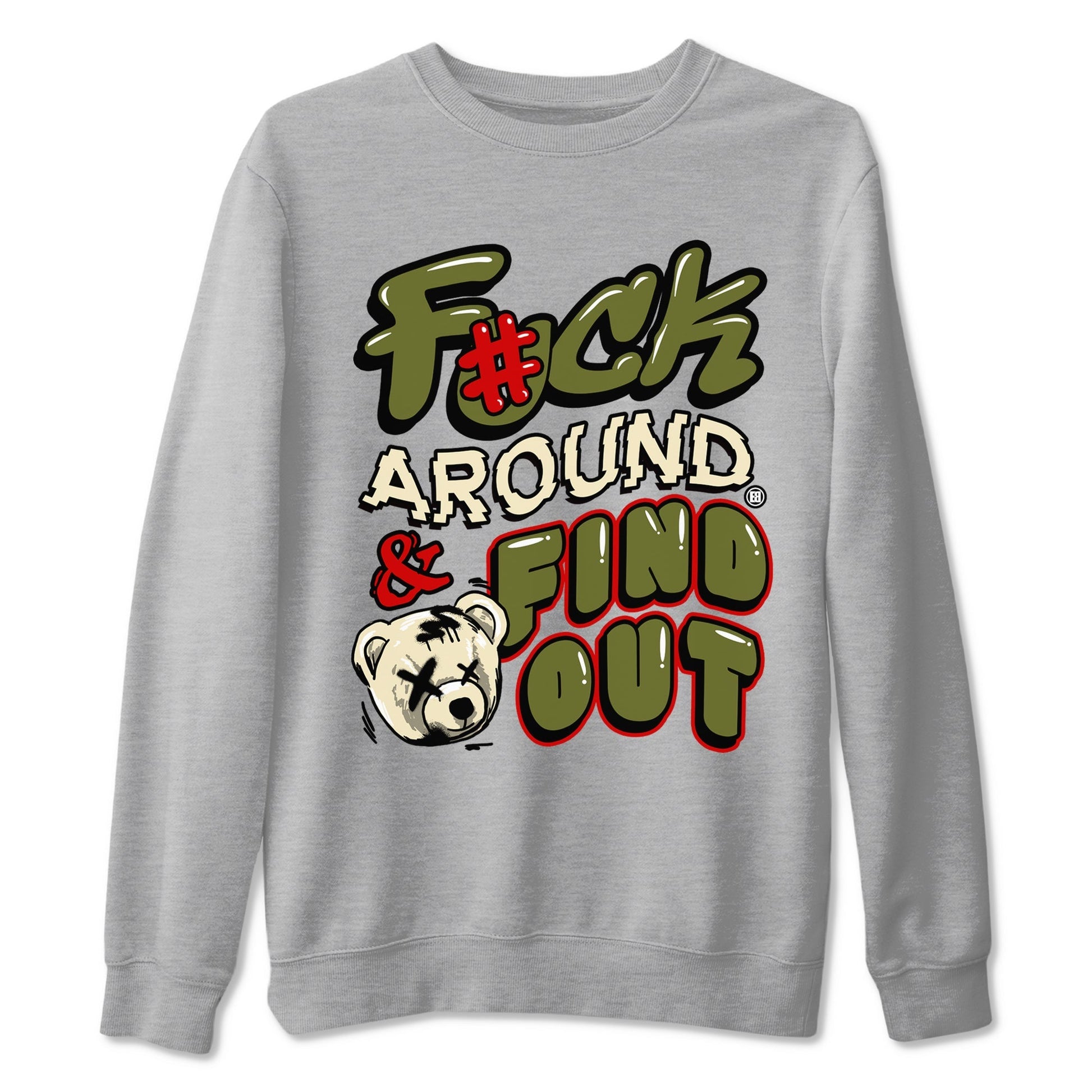 Fuck Around And Find Out Sneaker Tees - Air Jordan 1 Travis Scott Medium Olive