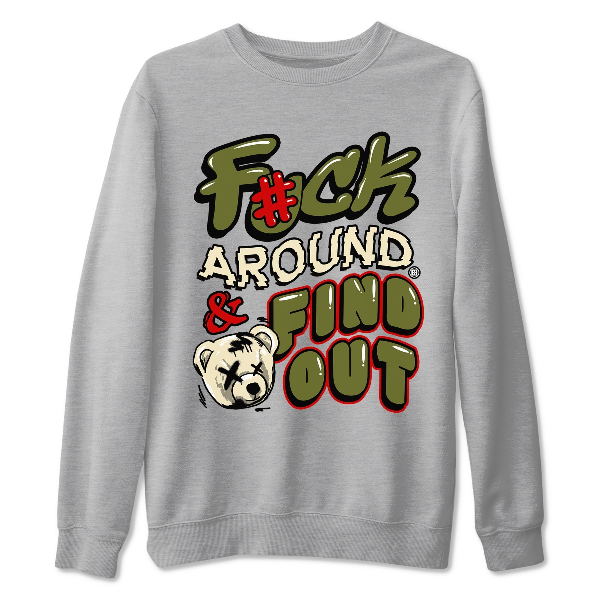 Fuck Around And Find Out Sneaker Tees - Air Jordan 1 Travis Scott Medium Olive