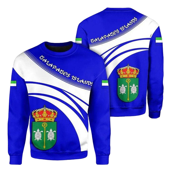 Galapagos Islands Coat Of Arms Sweater Cricket Style J5W ? Usalast
