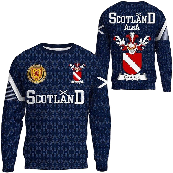 Gamack Family Crest Sweater Scottish Home ? 1991 Style A7 ? Usalast