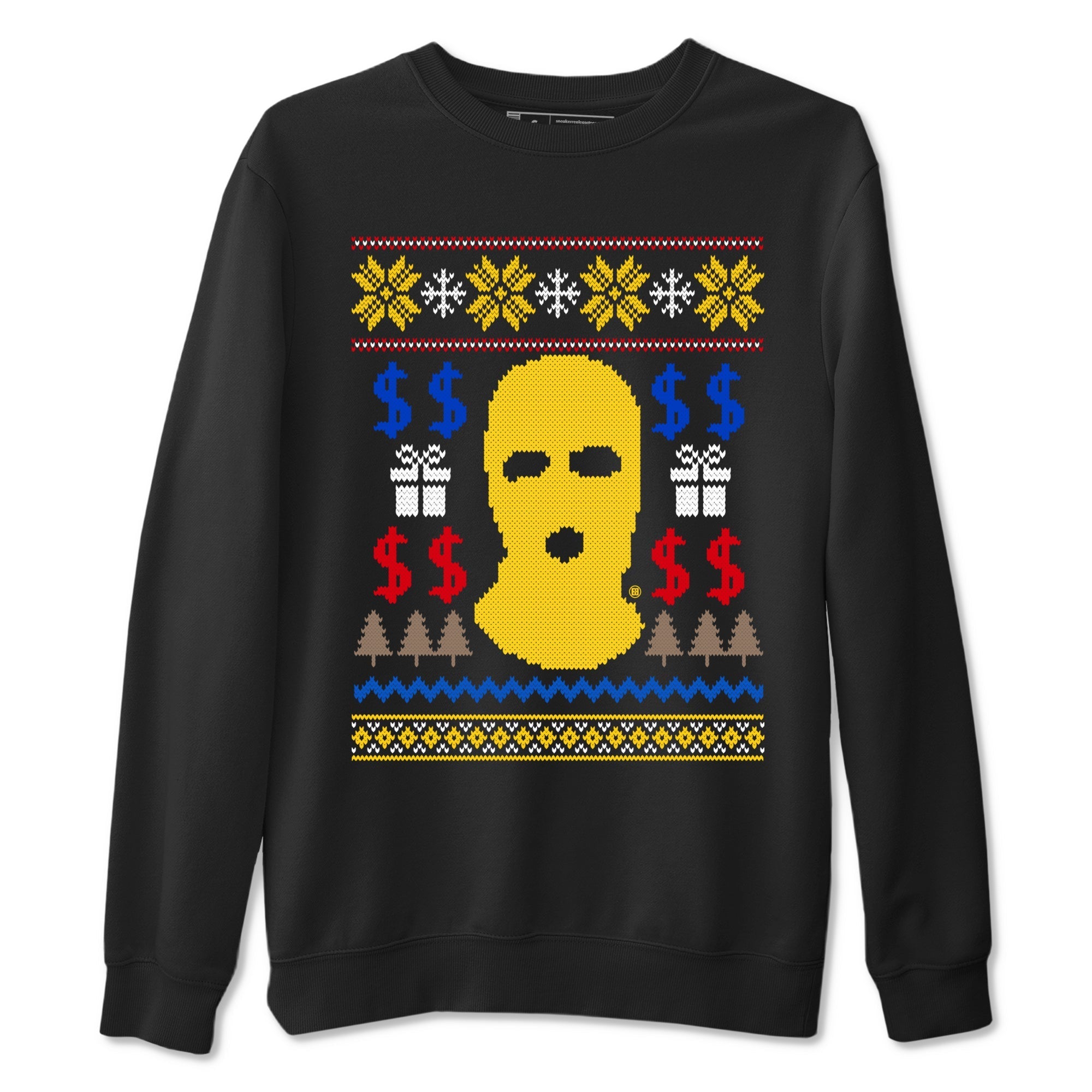 Gangster Ugly Sweater Sneaker Tees - Air Jordan 1 Travis Scott Canary