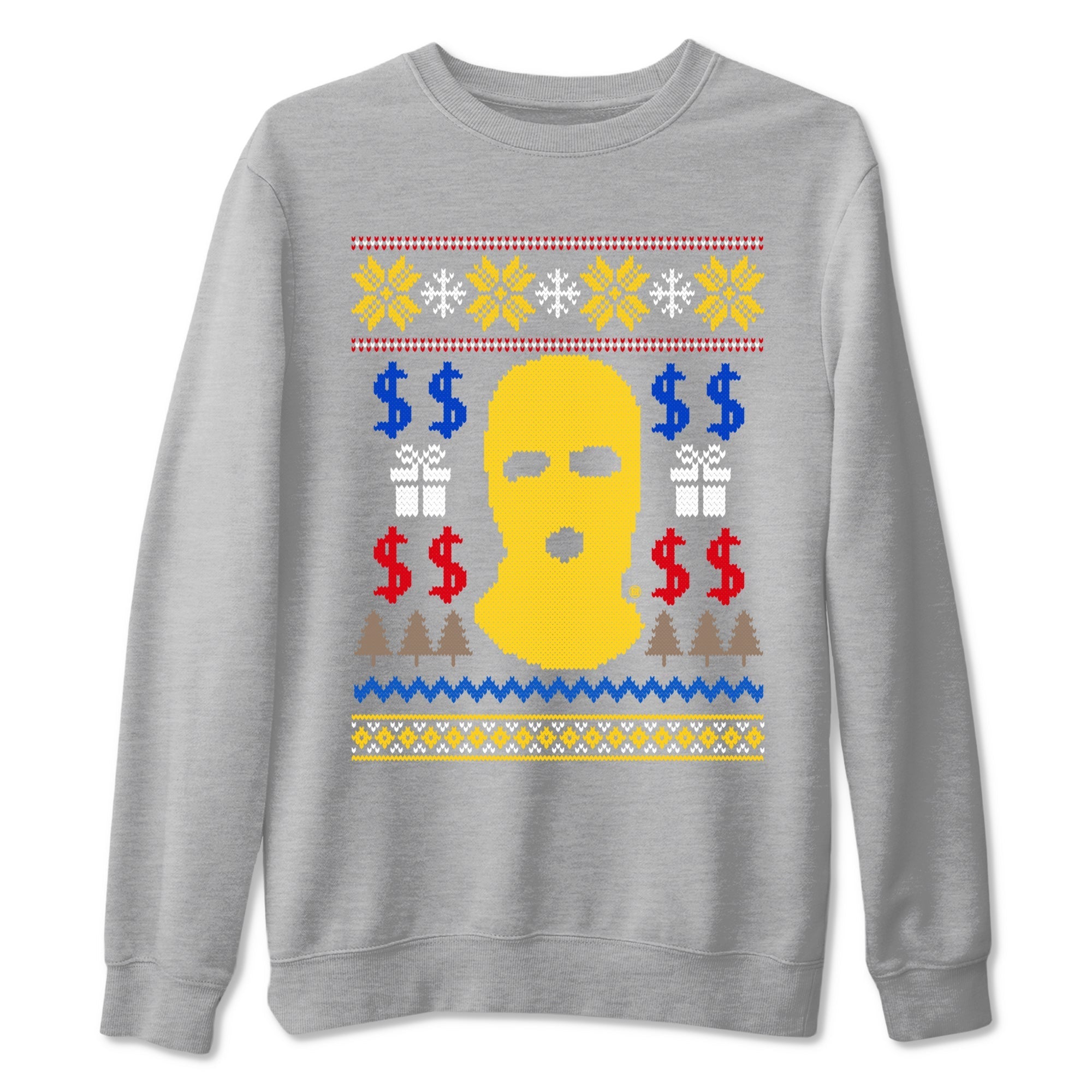 Gangster Ugly Sweater Sneaker Tees - Air Jordan 1 Travis Scott Canary