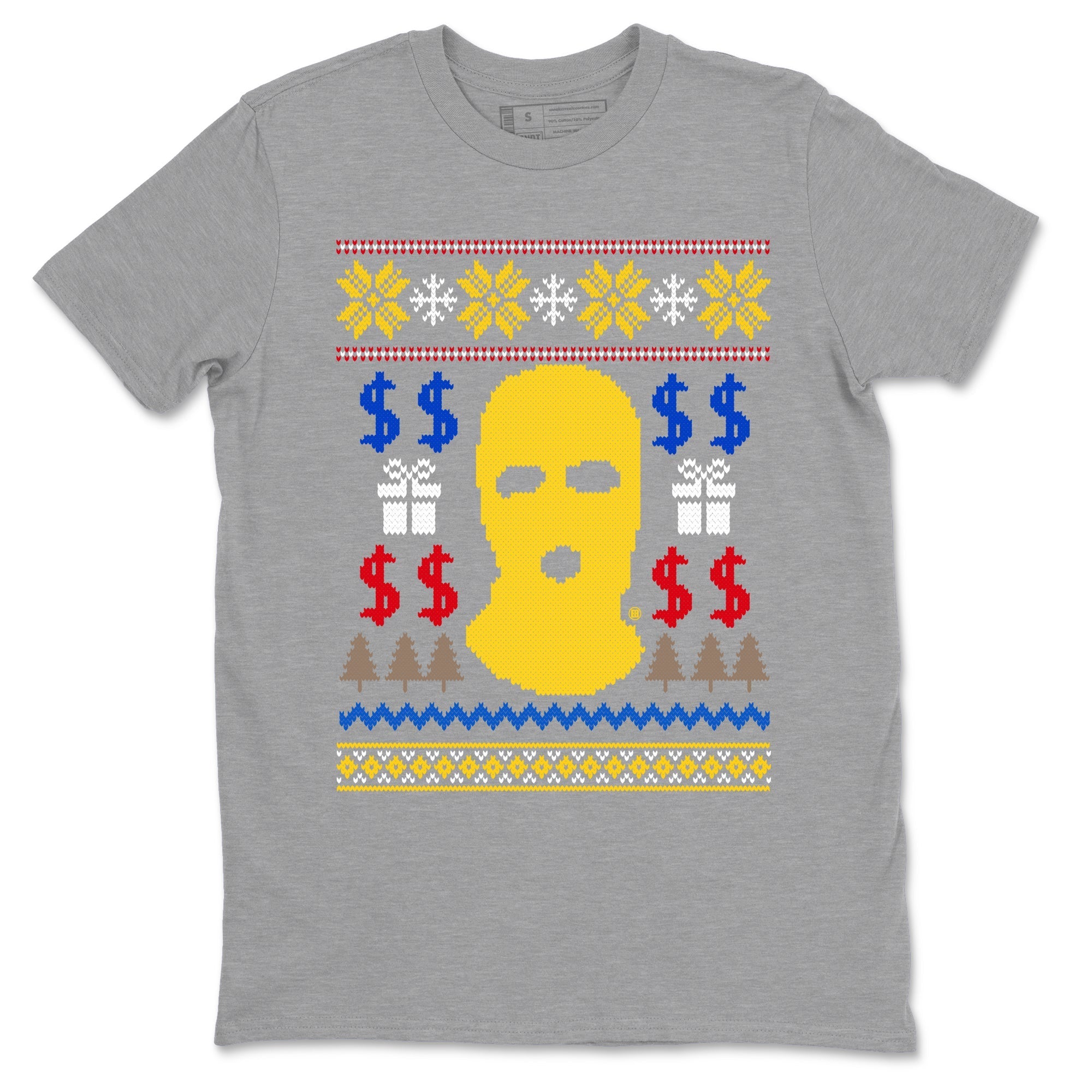 Gangster Ugly Sweater Sneaker Tees - Air Jordan 1 Travis Scott Canary