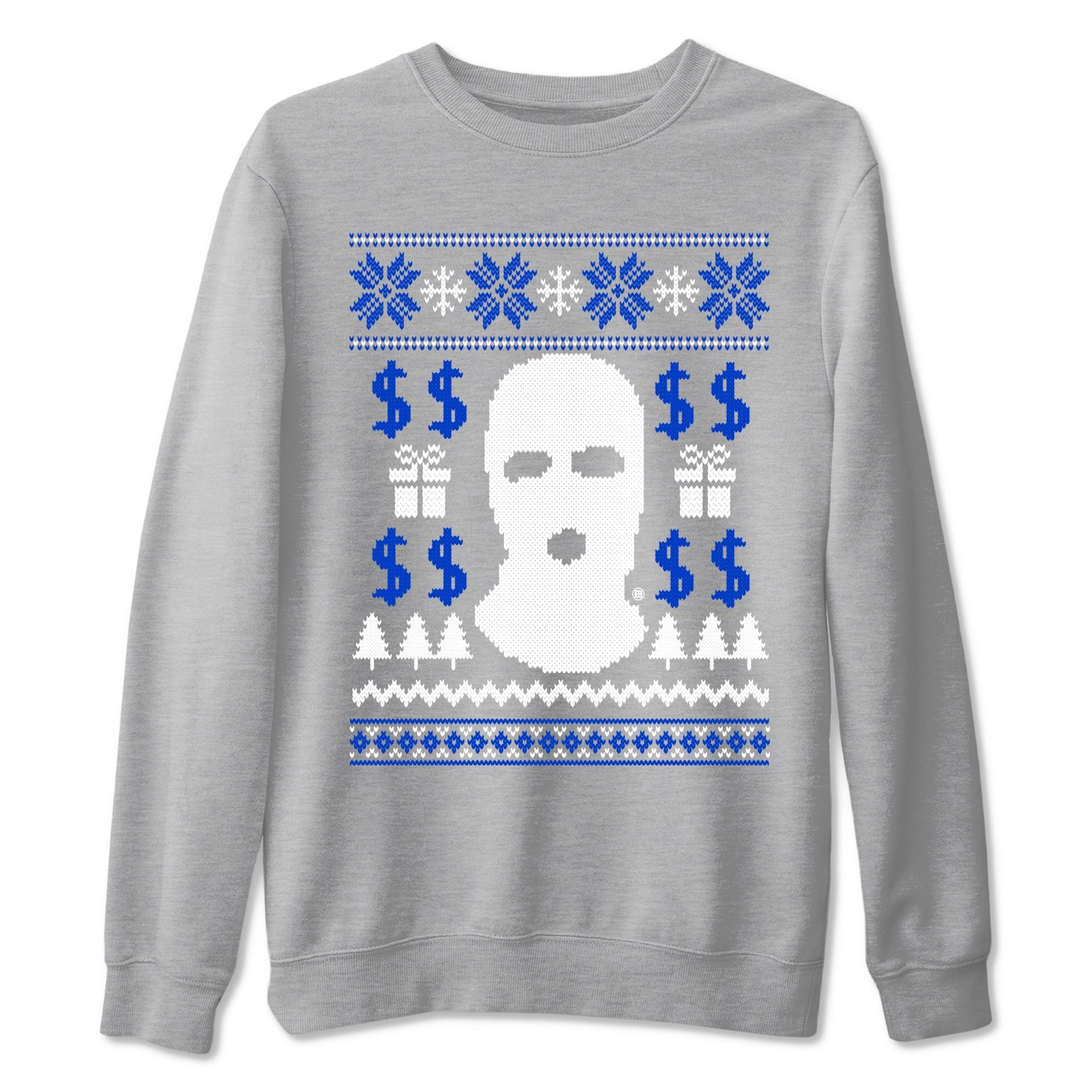 Gangster Ugly Sweater Sneaker Tees - Air Jordan 12 Blueberry