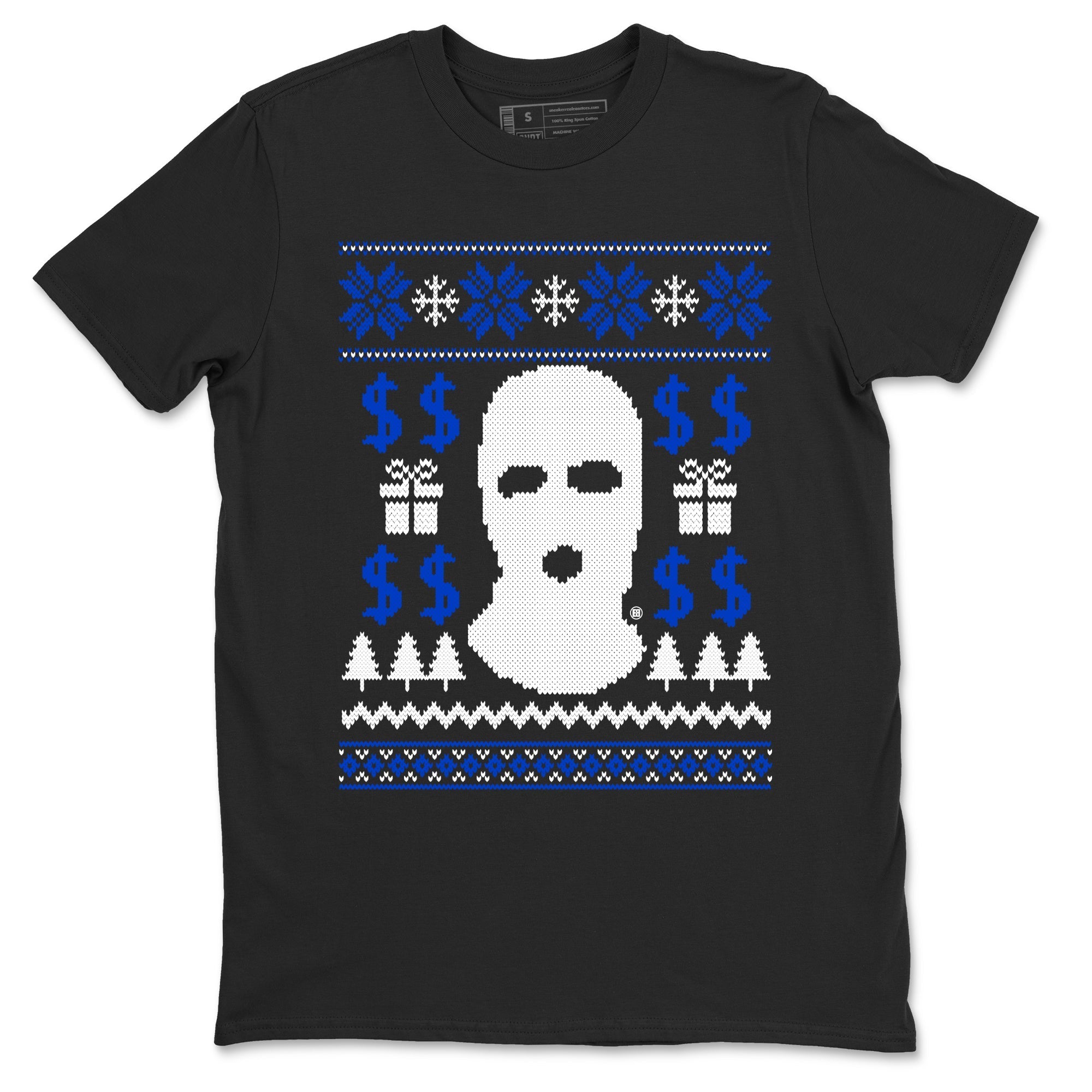 Gangster Ugly Sweater Sneaker Tees - Air Jordan 12 Blueberry
