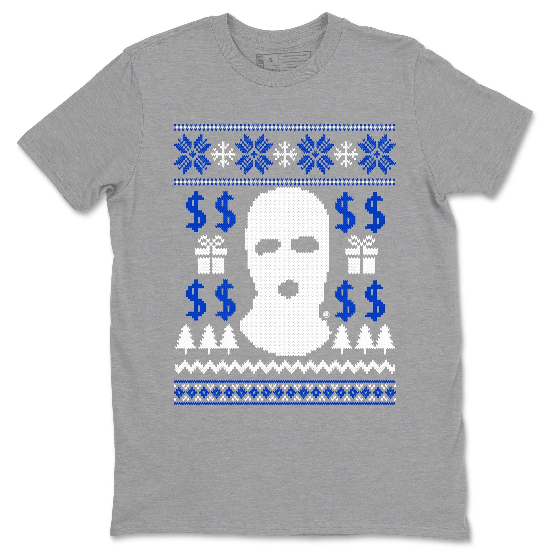 Gangster Ugly Sweater Sneaker Tees - Air Jordan 12 Blueberry