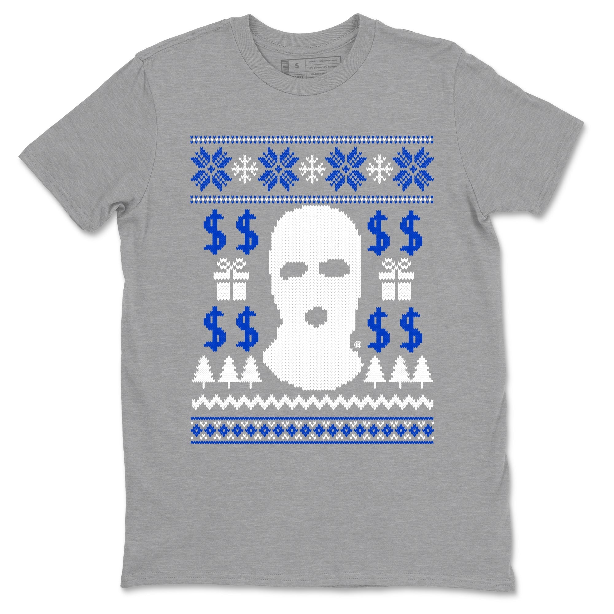 Gangster Ugly Sweater Sneaker Tees - Air Jordan 12 Blueberry