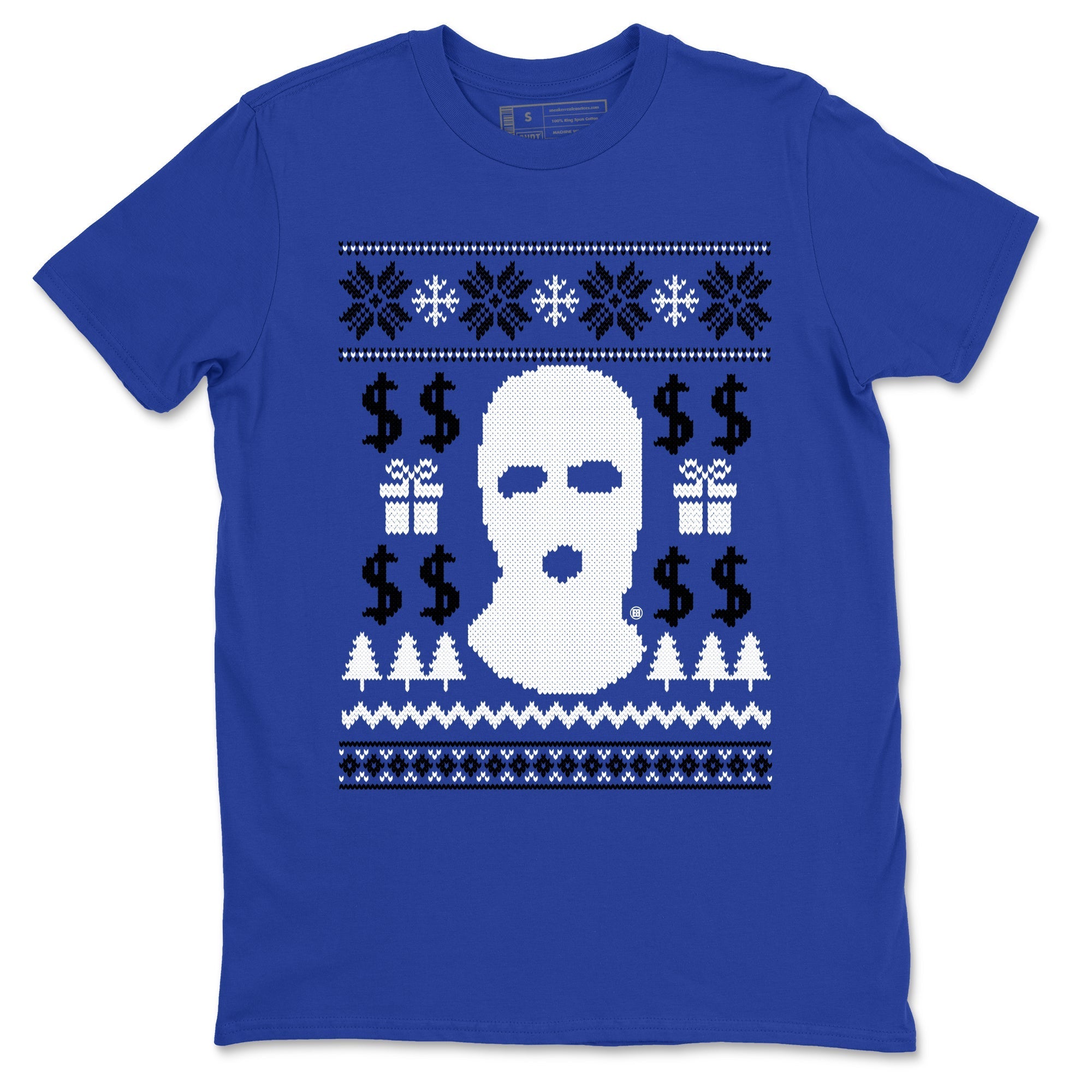 Gangster Ugly Sweater Sneaker Tees - Air Jordan 12 Blueberry