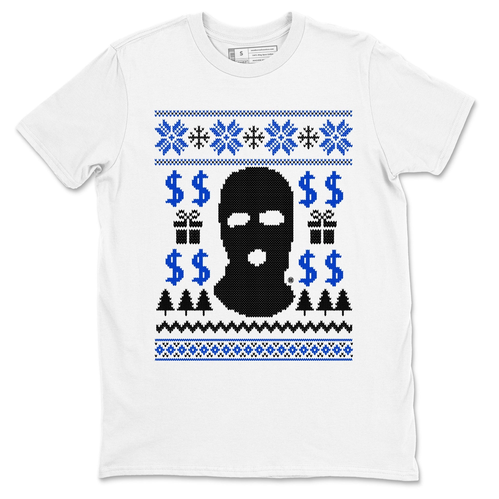 Gangster Ugly Sweater Sneaker Tees - Air Jordan 12 Blueberry
