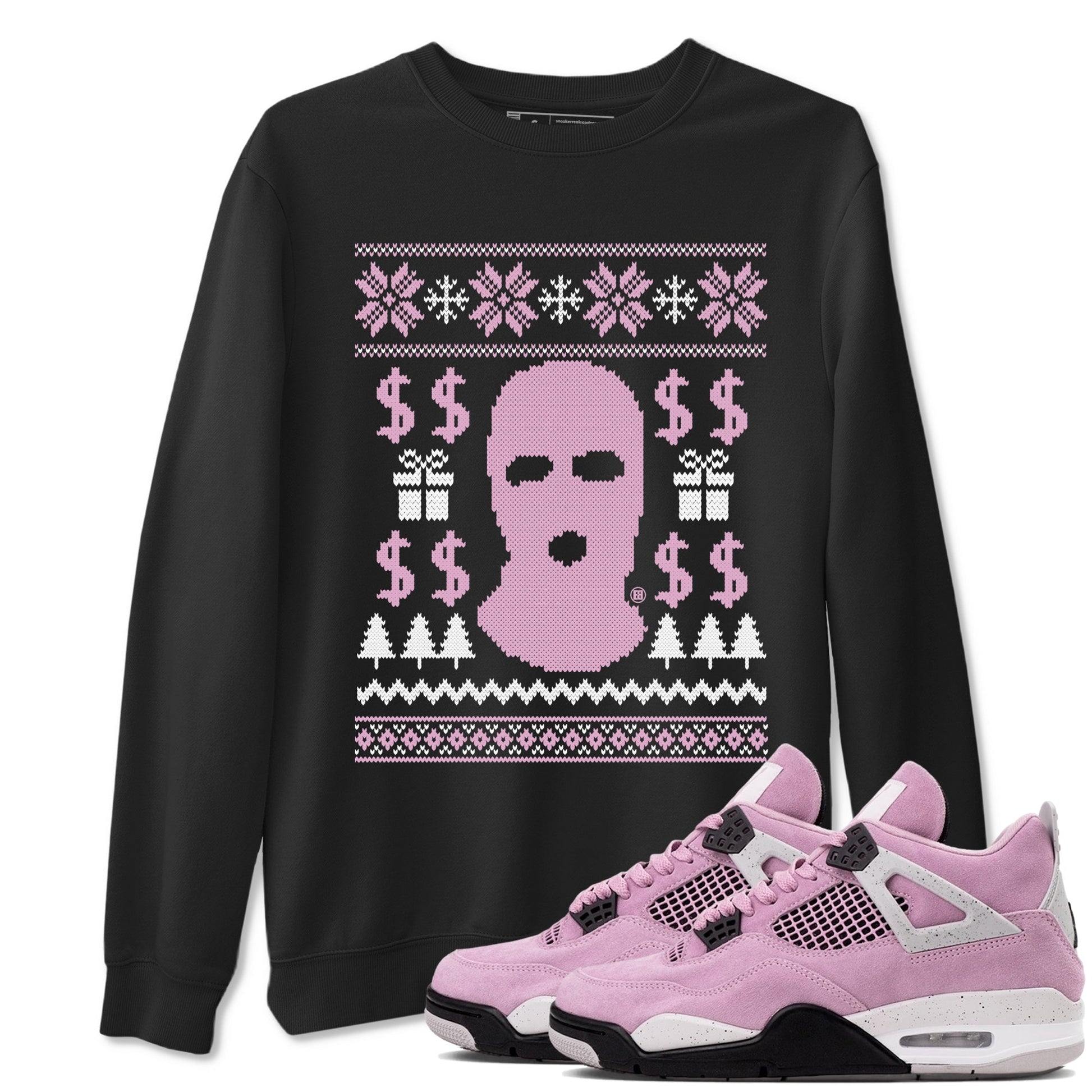 Gangster Ugly Sweater Sneaker Tees - Air Jordan 4 Orchid