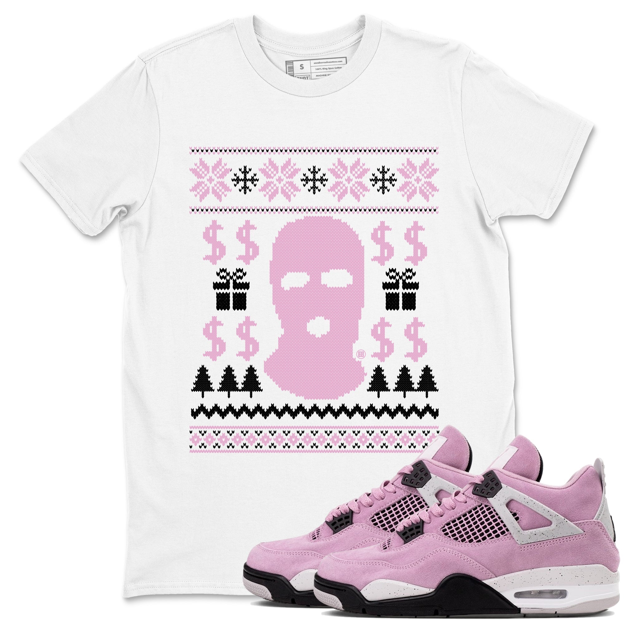 Gangster Ugly Sweater Sneaker Tees - Air Jordan 4 Orchid