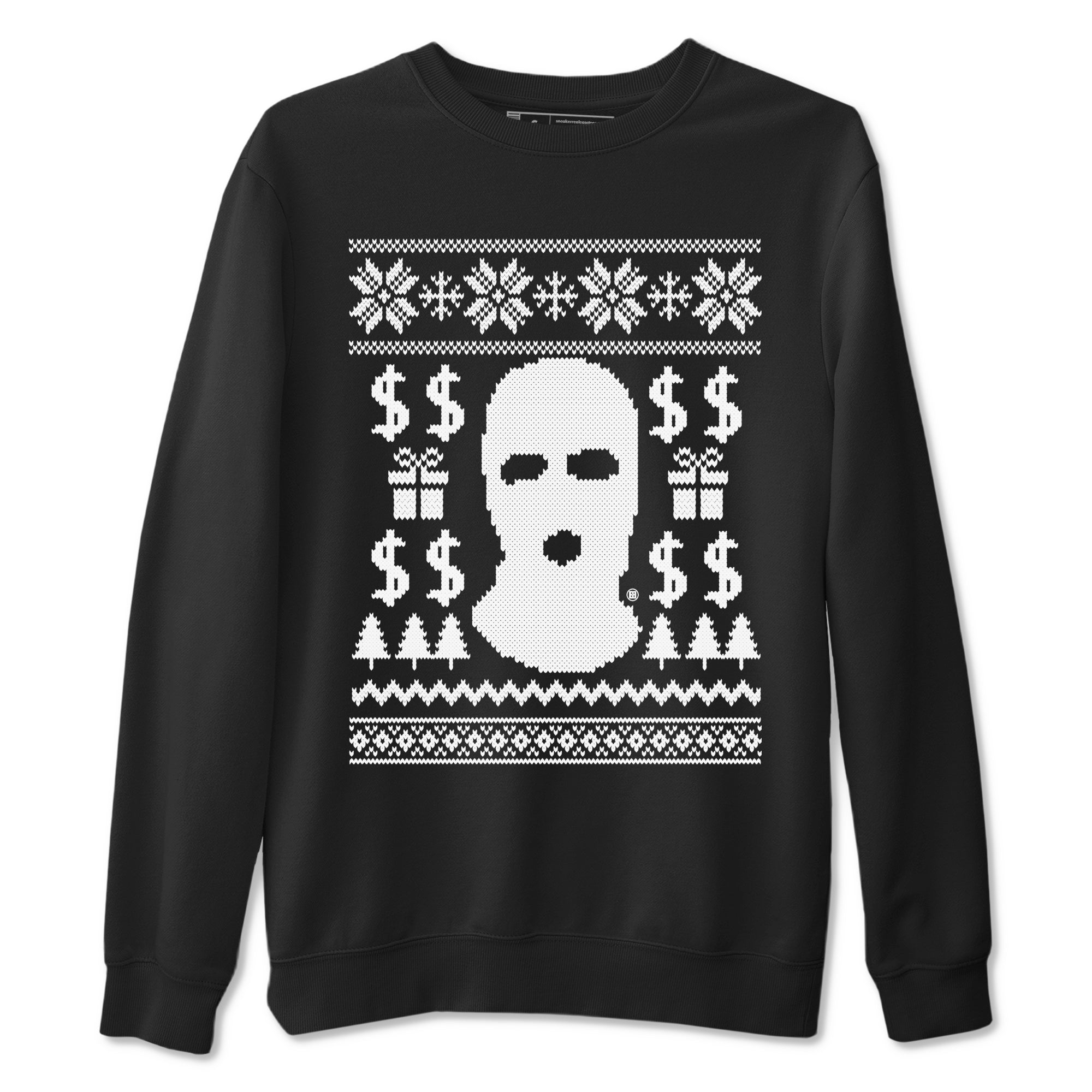 Gangster Ugly Sweater Sneaker Tees - Air Jordan 4 White Thunder
