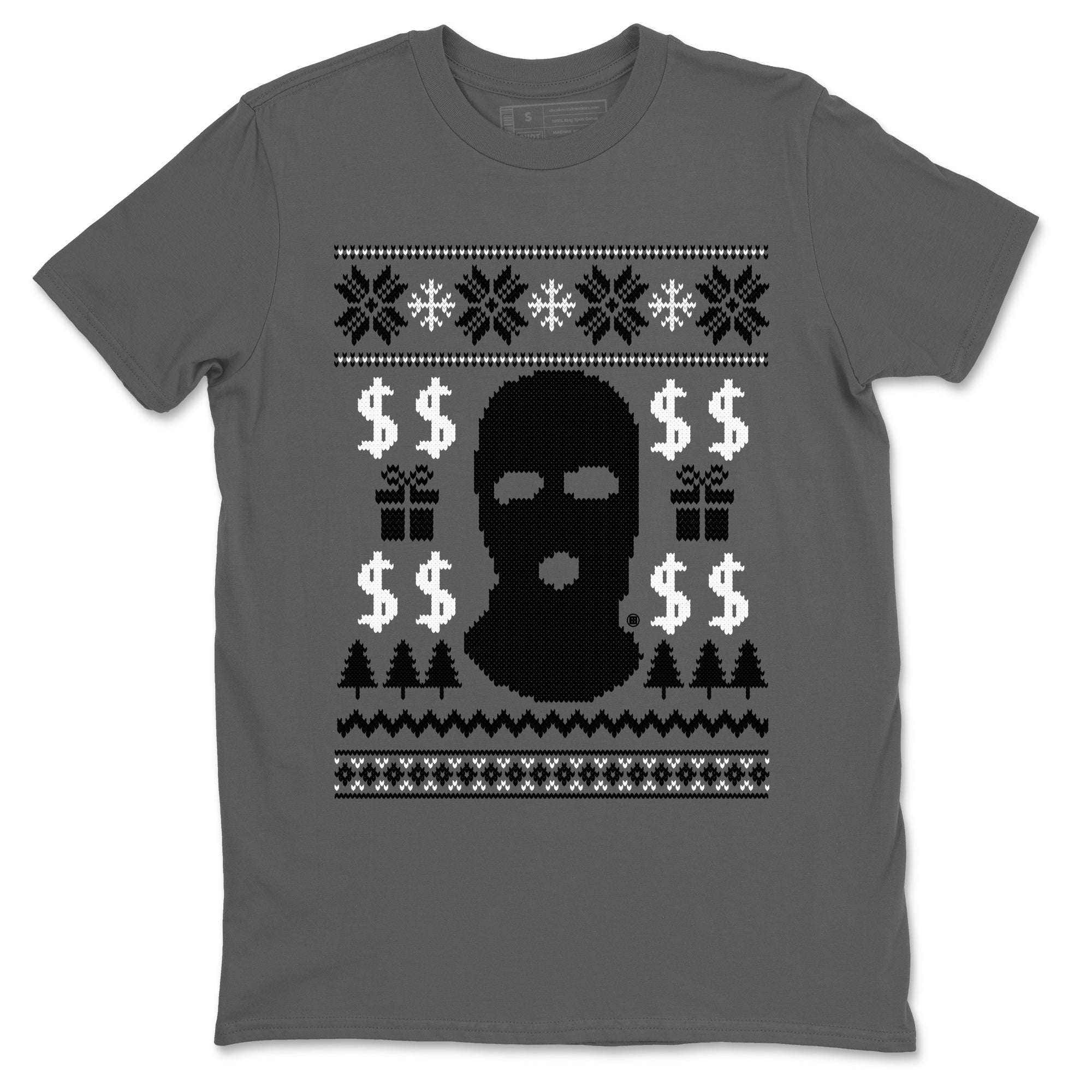 Gangster Ugly Sweater Sneaker Tees - Air Jordan 4 White Thunder