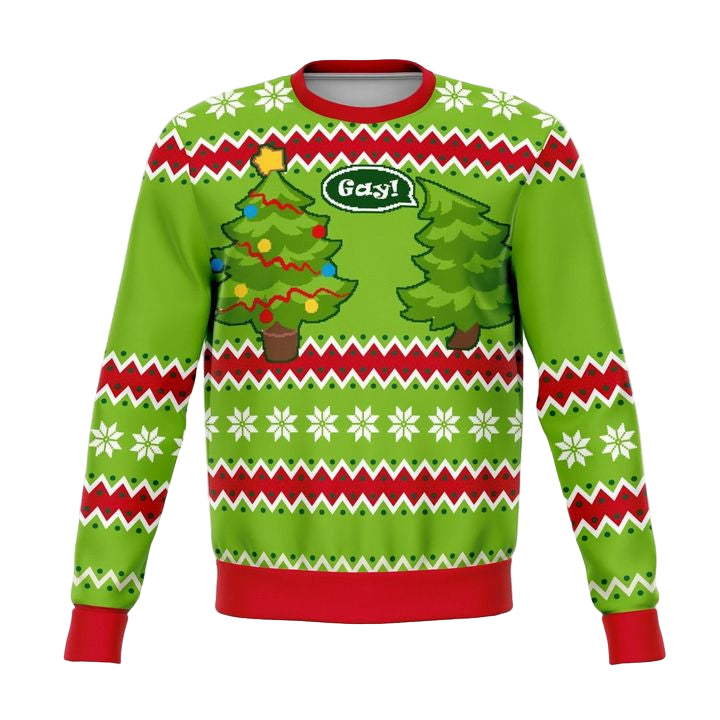 Gay Tree Funny Meme 2022 Design 3d Ugly Christmas Sweater ? Usalast