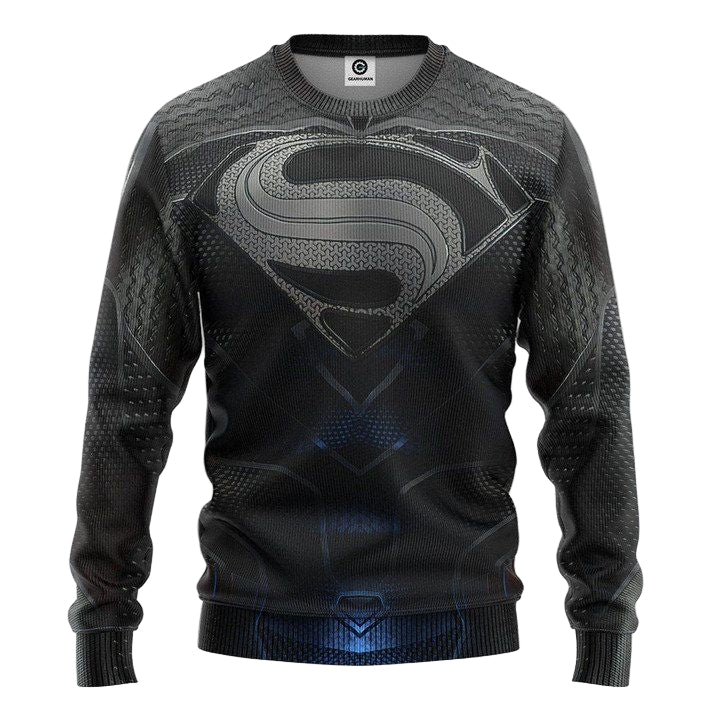 DC Black Superman Custom Sweater Apparel ? Usalast