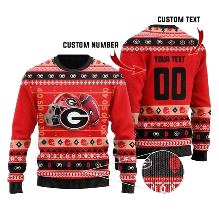 Georgia Bulldogs Custom Ugly Christmas Ugly Christmas Sweater ? Usalast