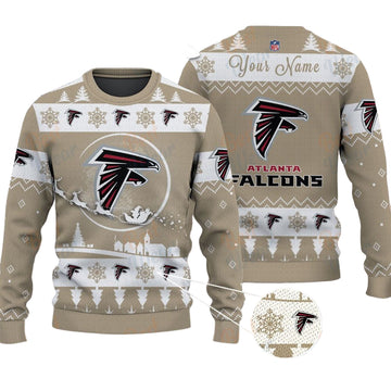 Atlanta Falcons NFL Ugly Christmas Sweater - Name Customized