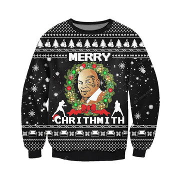 Mike Tyson Ugly Christmas Sweater, All Over Print Sweatshirt