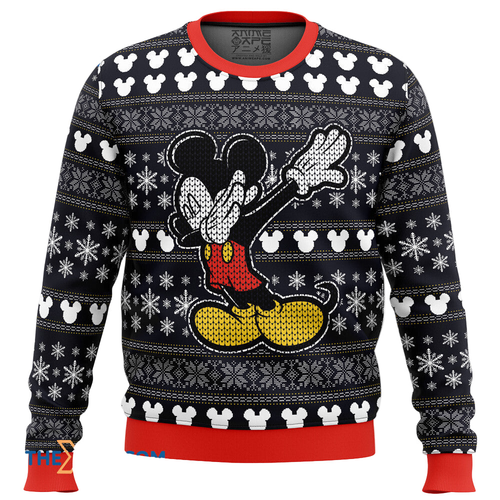 Graphics Mouse Dabbing Gift For Fan Anime Christmas Ugly Sweater