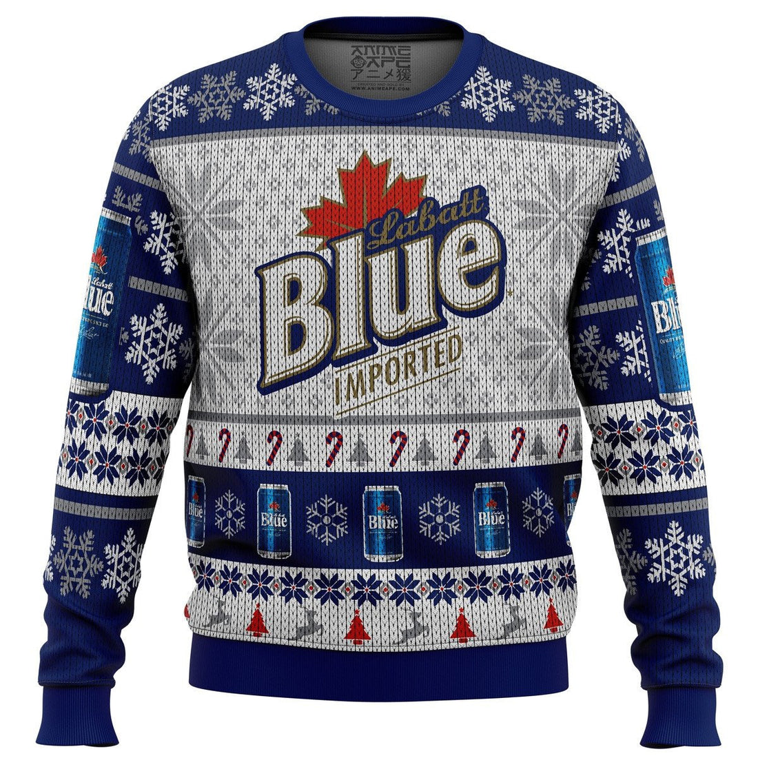 Labatt Blue Ugly Christmas Sweater, All Over Print Sweatshirt