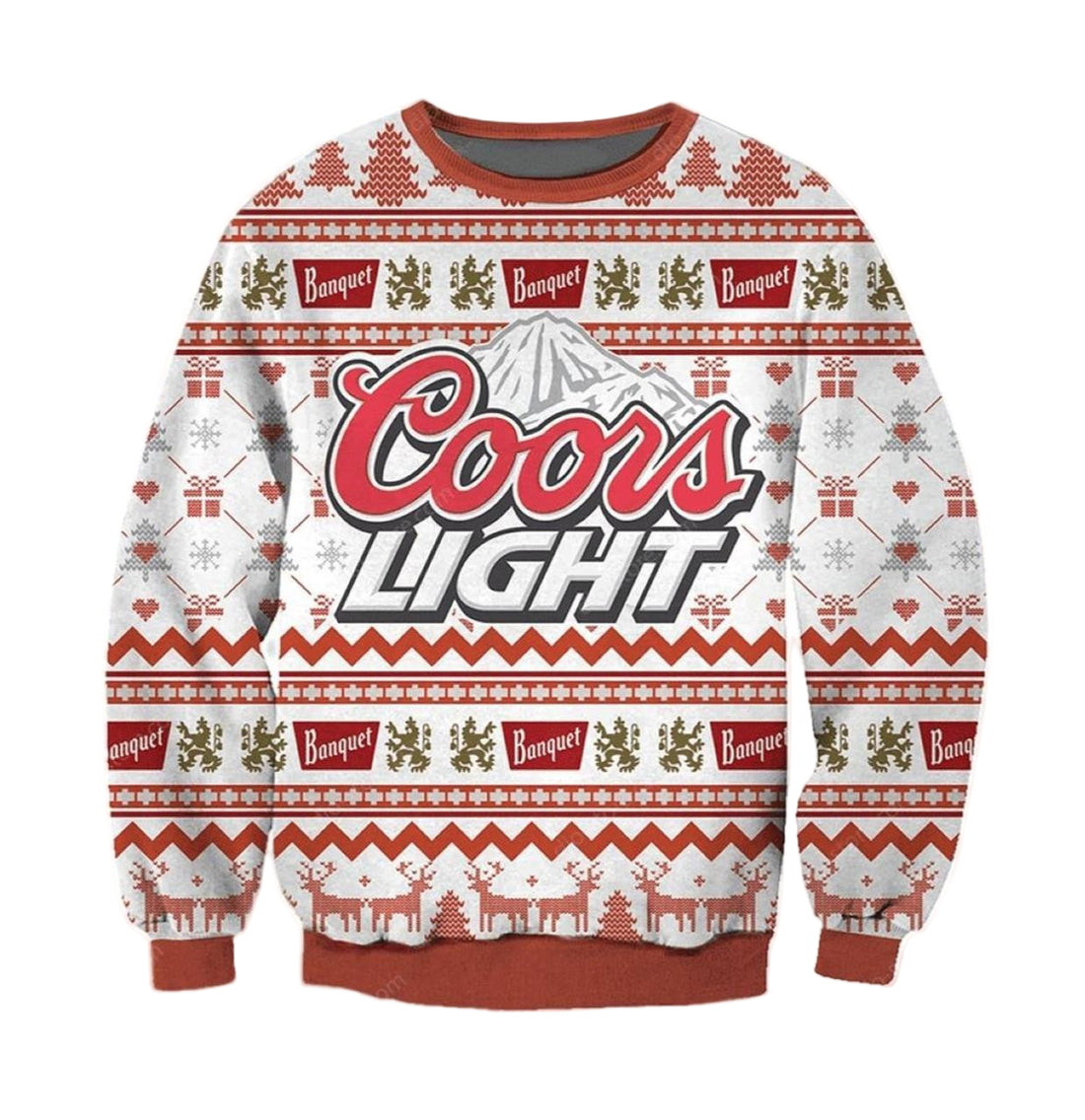Coors Light Beer Ugly Christmas Sweater