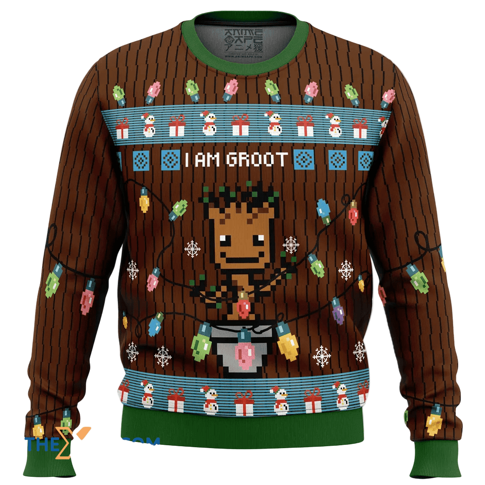 I am Graphic Tree Gift For Fan Anime Christmas Ugly Sweater