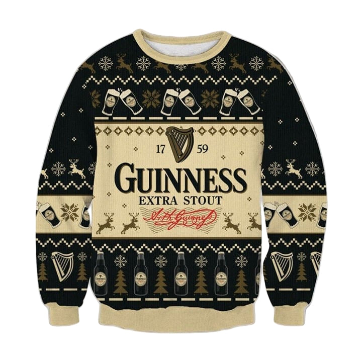 Guinness Extra Stout Ugly Christmas Sweater