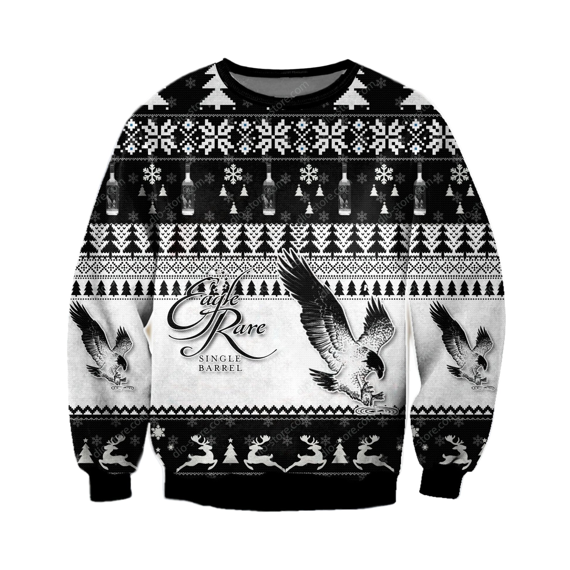 Eagle Rare Single Barrel Ugly Christmas Sweater, All Over Print Sweatshirt
