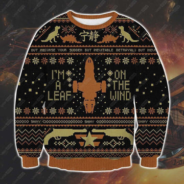 Firefly Serenity I'm A Leaf On The Wind Ugly Christmas Sweater, All Over Print Sweatshirt