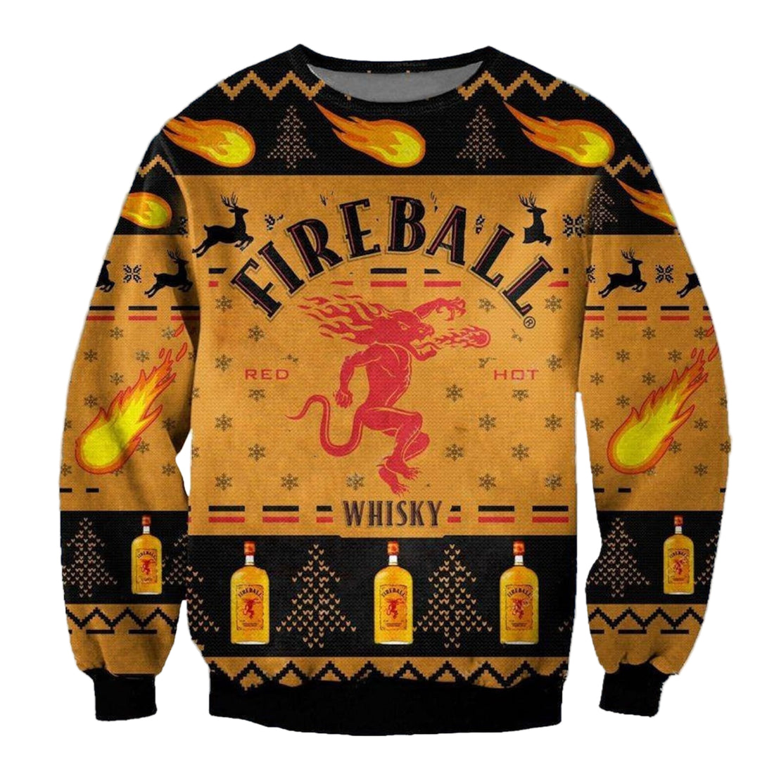 Fireball Whiskey Ugly Sweater